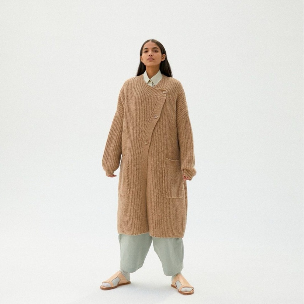 Monica Cordera asymmetrical wool coat